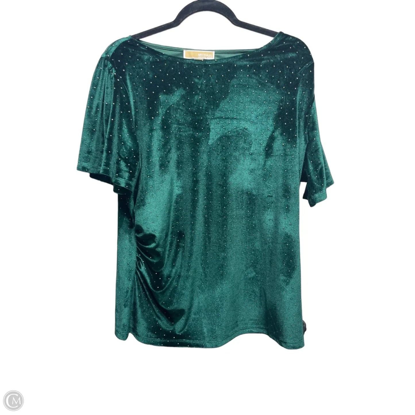 Top Short Sleeve By Michael By Michael Kors In Green, Size: Xl