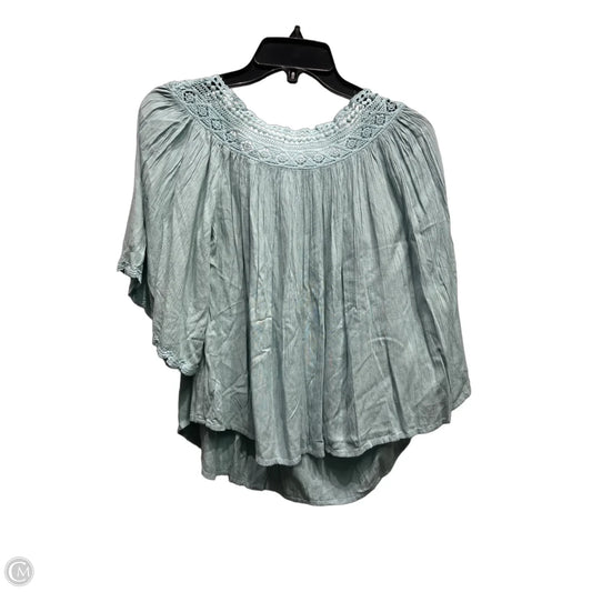 Top Short Sleeve By Anthropologie In Blue, Size: Xs