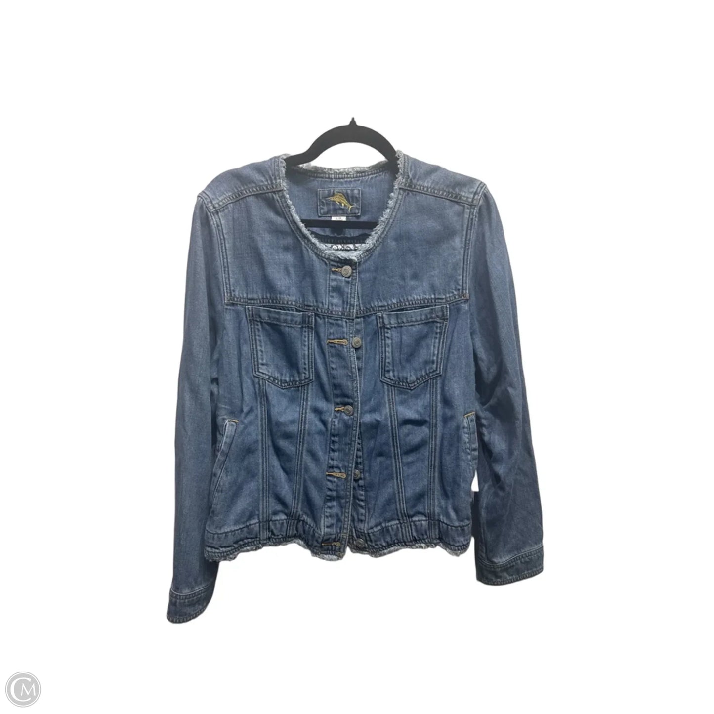 Jacket Other By Tommy Bahama In Blue Denim, Size: L