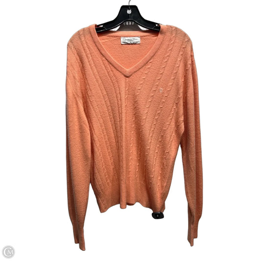 Sweater Luxury Designer By Dior In Orange, Size: S
