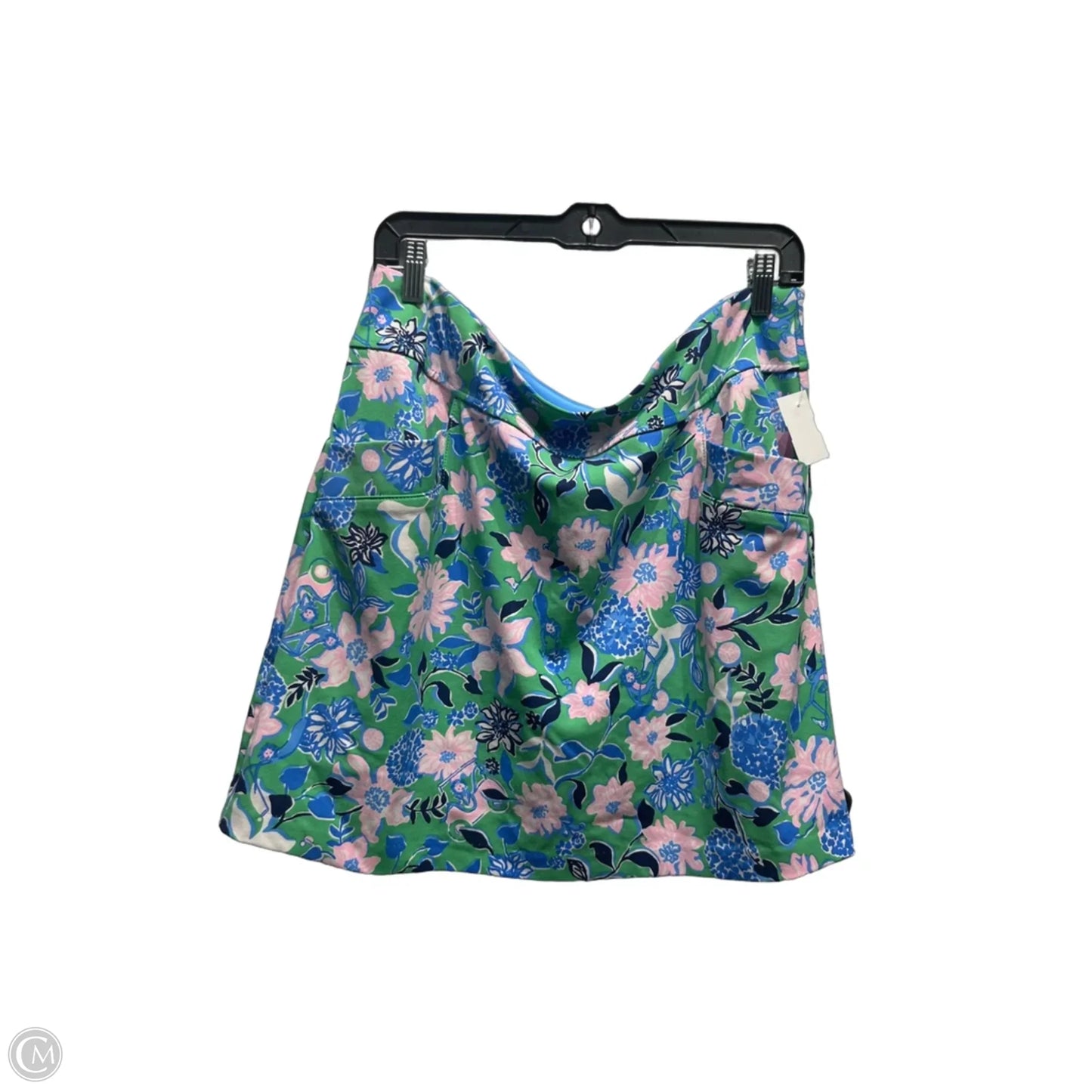 Skort Designer By Lilly Pulitzer In Blue & Green, Size: 14