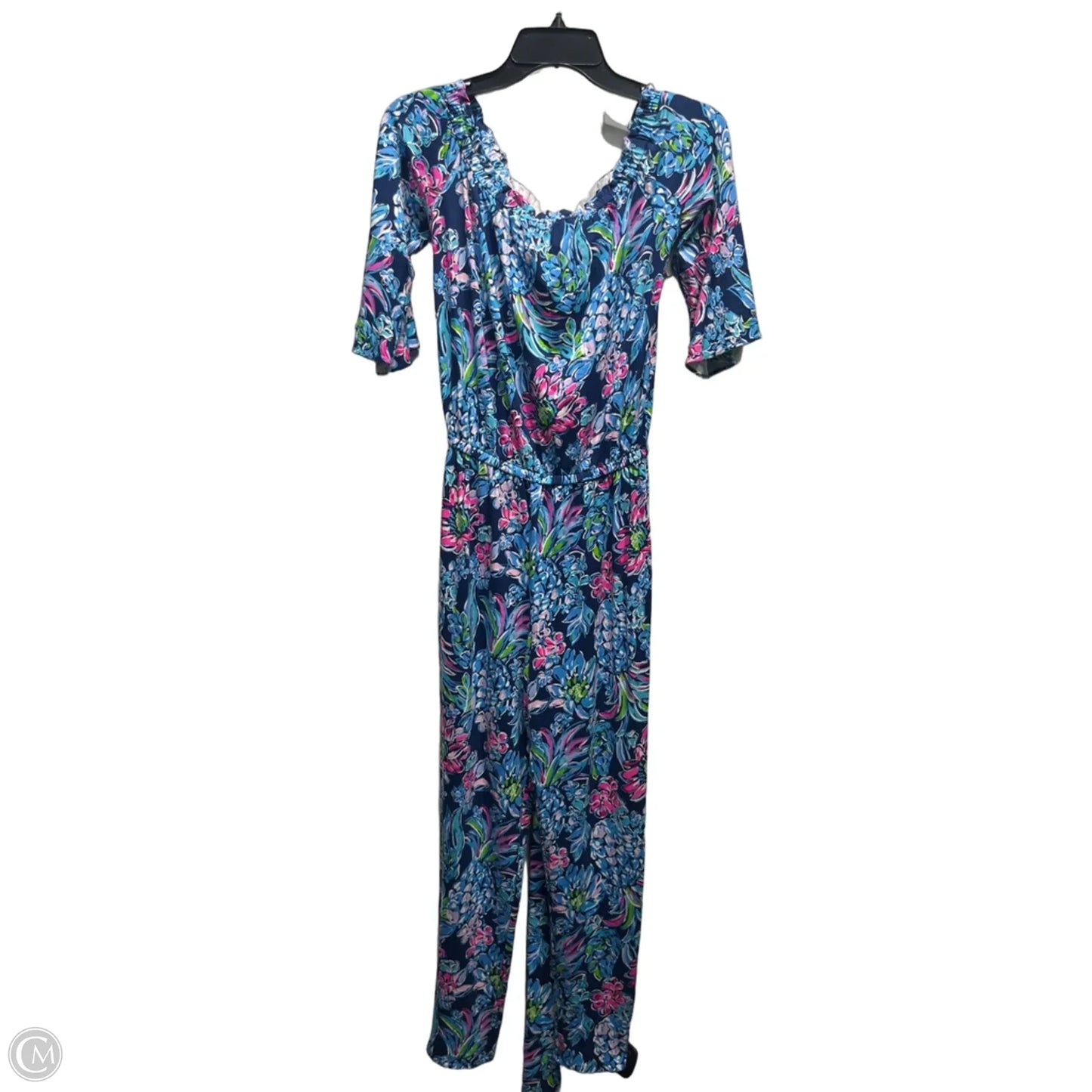 Jumpsuit Designer By Lilly Pulitzer In Blue & Pink, Size: Xs