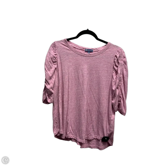 Top Short Sleeve By Democracy In Pink, Size: 1x