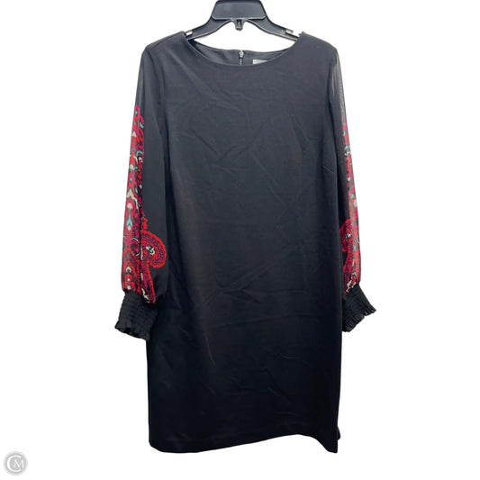 Dress Work By Chicos In Black & Red, Size: M