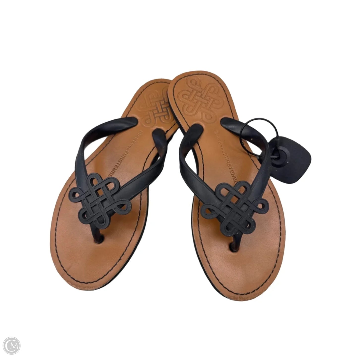 Sandals Designer By Diane Von Furstenberg In Black, Size: 7.5