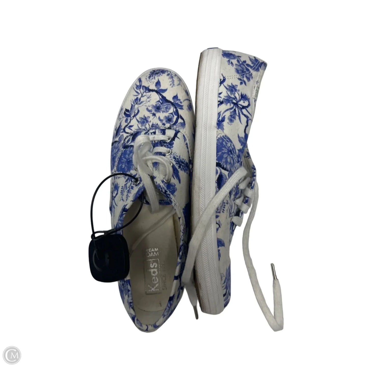 Shoes Sneakers By Keds In Blue & White, Size: 7.5