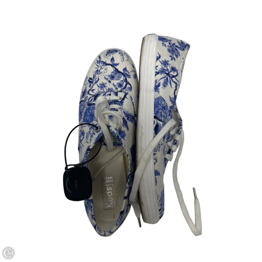 Shoes Sneakers By Keds In Blue & White, Size: 7.5