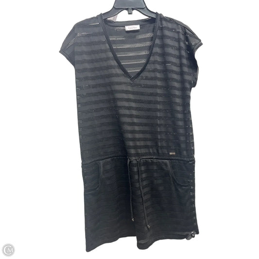 Swimwear Cover-up By Calvin Klein In Black, Size: M