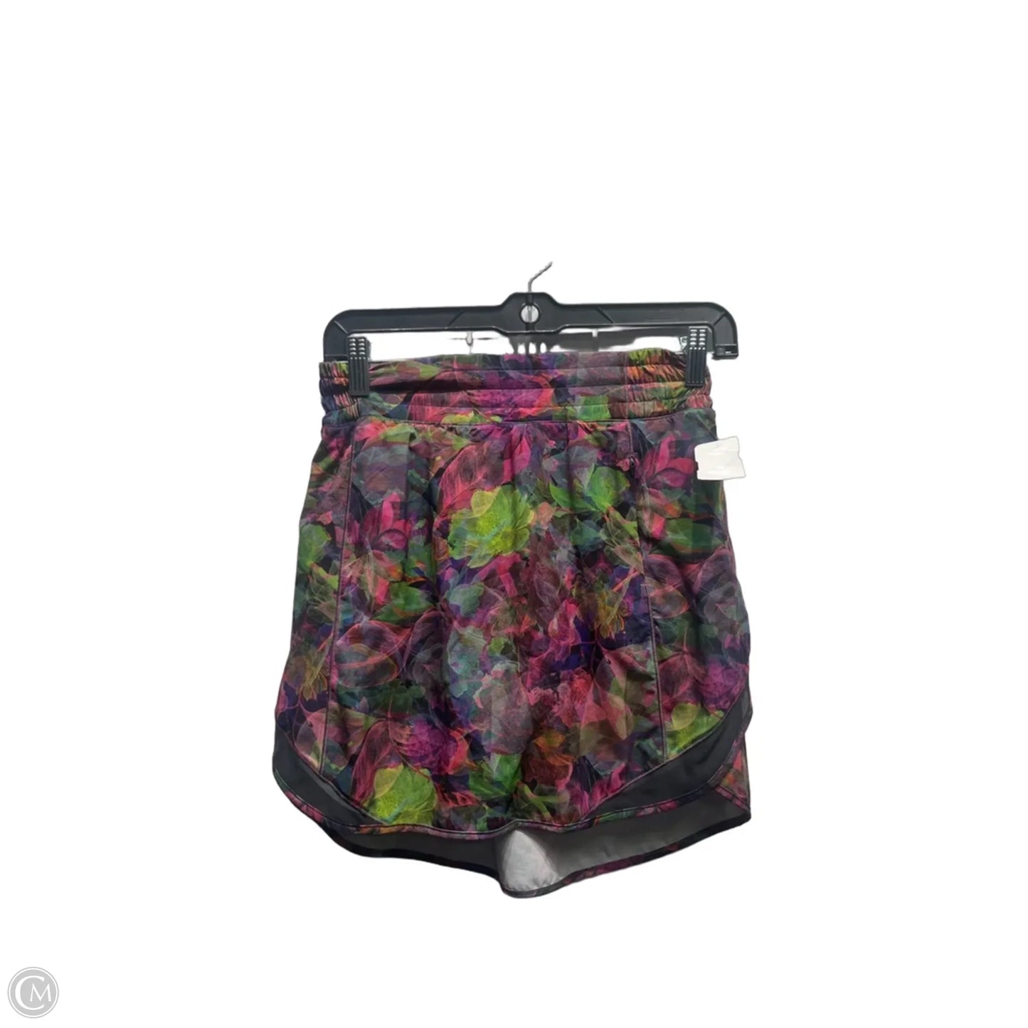 Athletic Skort By Lululemon In Green & Purple, Size: 4