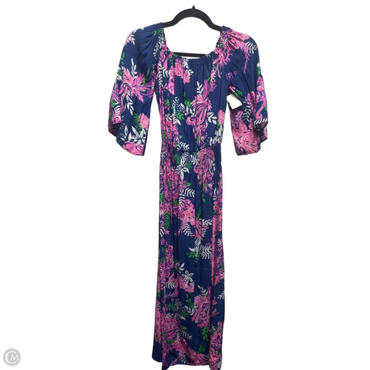 Dress Designer By Lilly Pulitzer In Blue & Pink, Size: Xxs