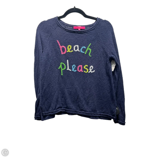 Top Long Sleeve Designer By Lilly Pulitzer In Navy, Size: Xs