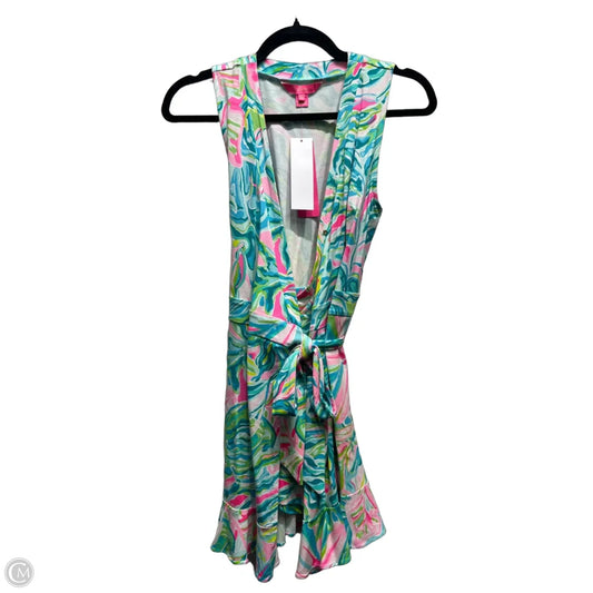 Dress Designer By Lilly Pulitzer In Green & Pink, Size: Xs