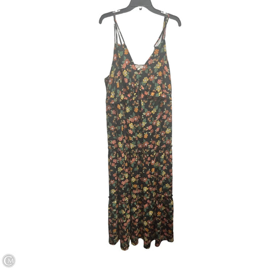 Dress Casual Maxi By pie in the sky In Black & Orange, Size: 3x