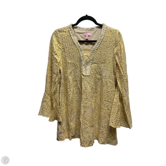 Dress Designer By Lilly Pulitzer In Gold, Size: S