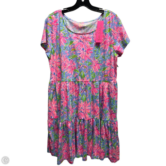 Dress Designer By Lilly Pulitzer In Blue & Orange, Size: L