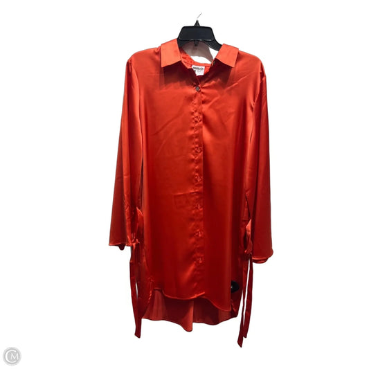 Blouse Long Sleeve By Target-designer In Orange, Size: Xl