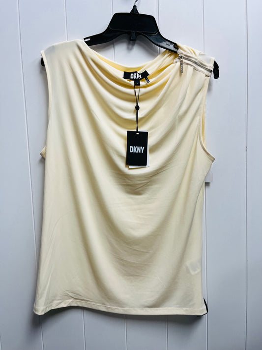 Cream Top Short Sleeve Dkny, Size L