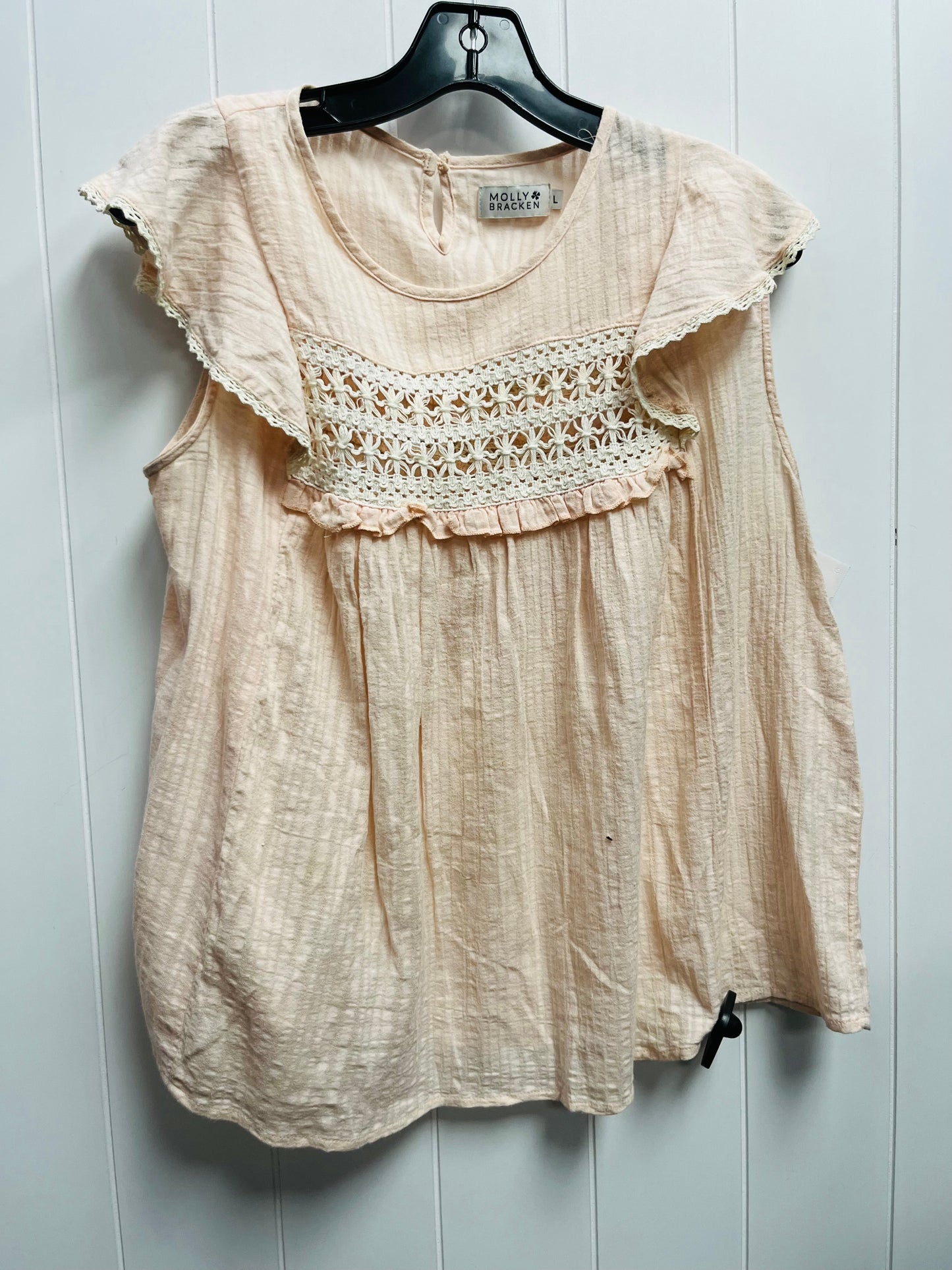 Peach Top Short Sleeve Molly Bracken, Size L