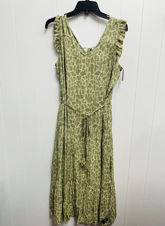 Dress Casual Midi By Simply Vera In Green, Size: M