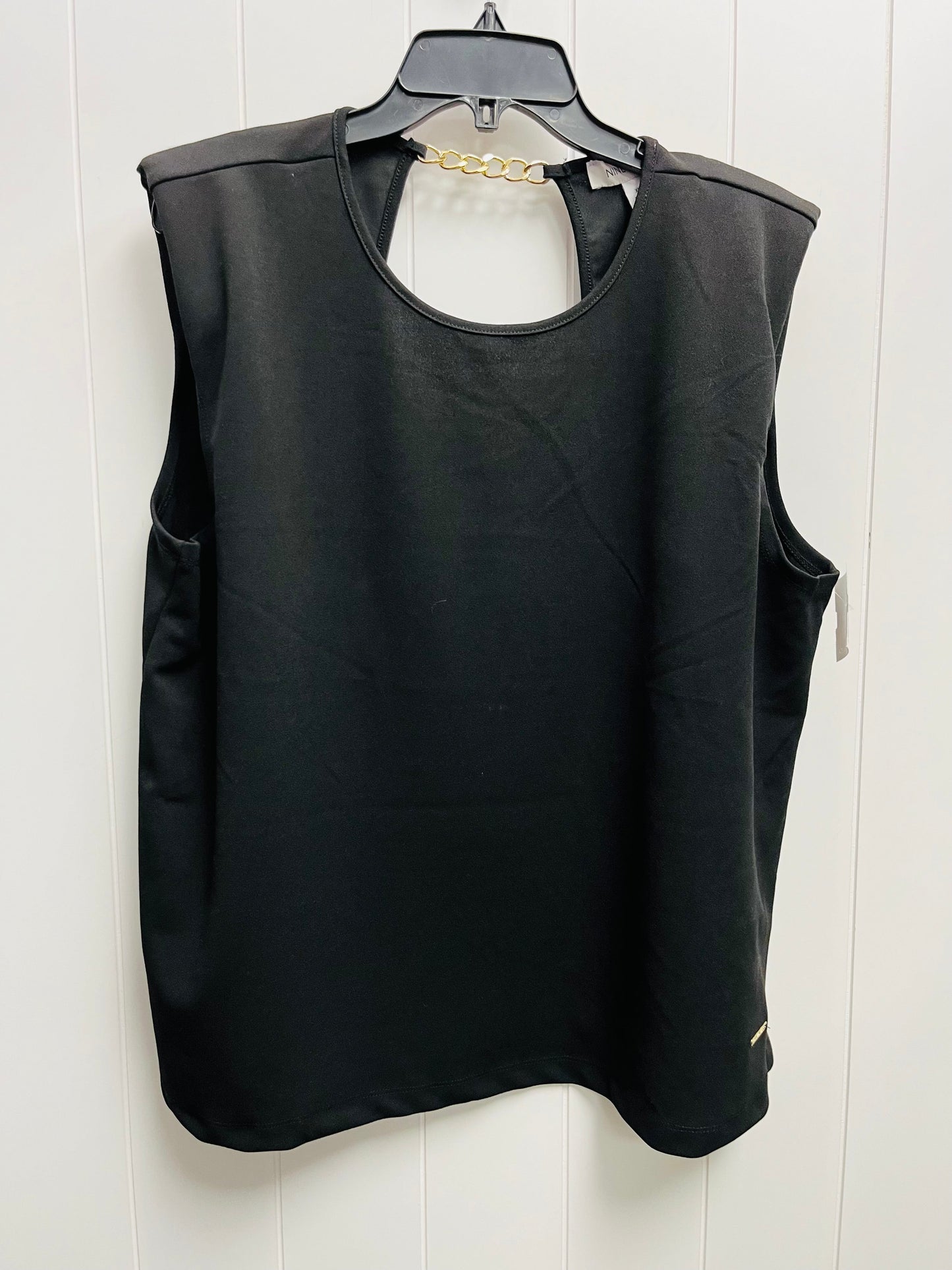 Black Top Short Sleeve Nine West, Size Xl