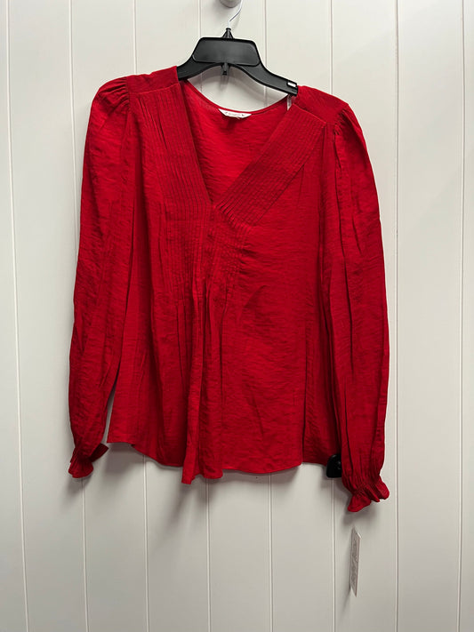 Top Long Sleeve By Nanette Lepore In Red, Size: L