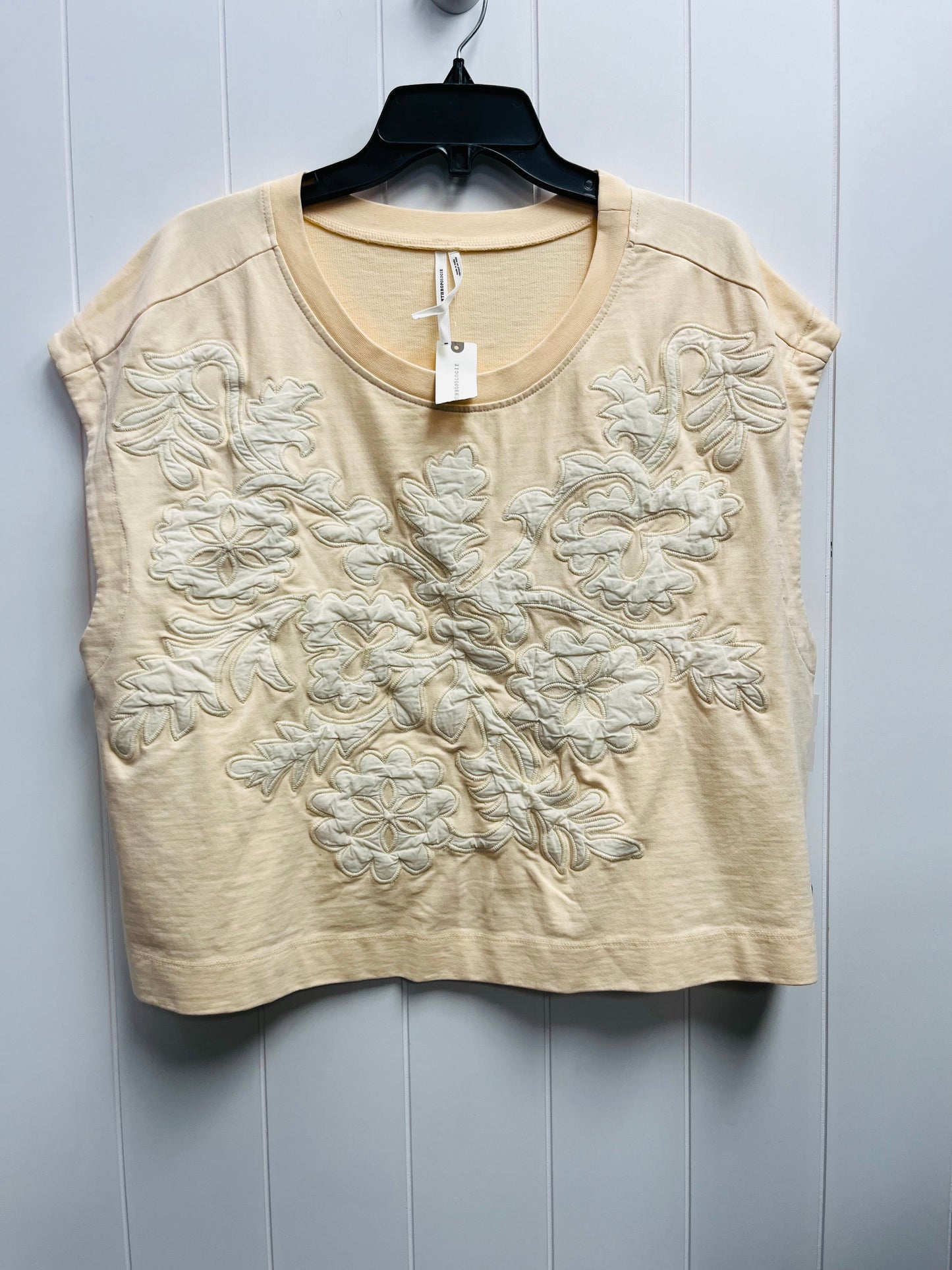 Peach Top Short Sleeve Anthropologie, Size L
