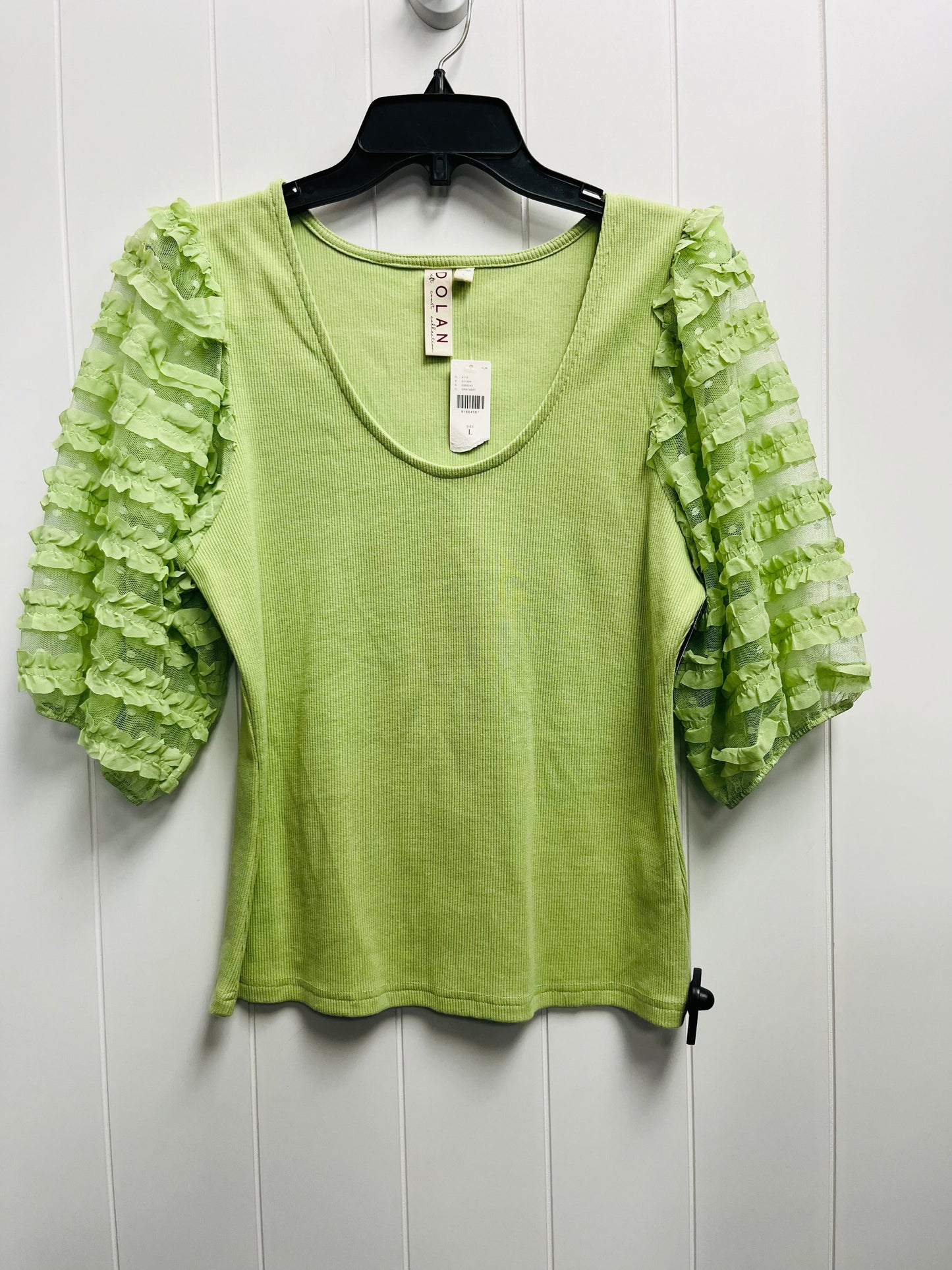 Green Top Short Sleeve Dolan Left Coast, Size L