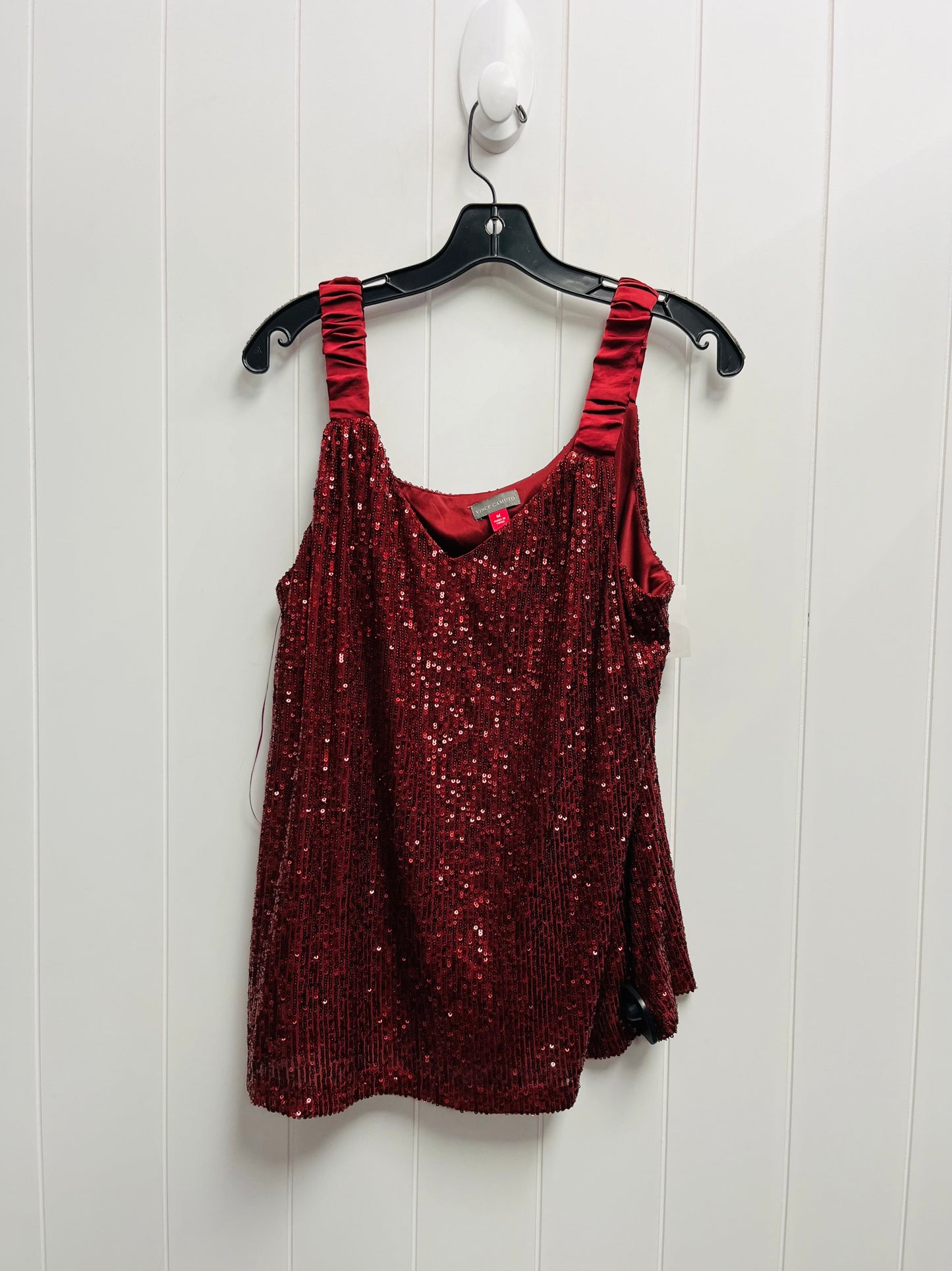 Top Sleeveless By Vince Camuto In Red, Size: M