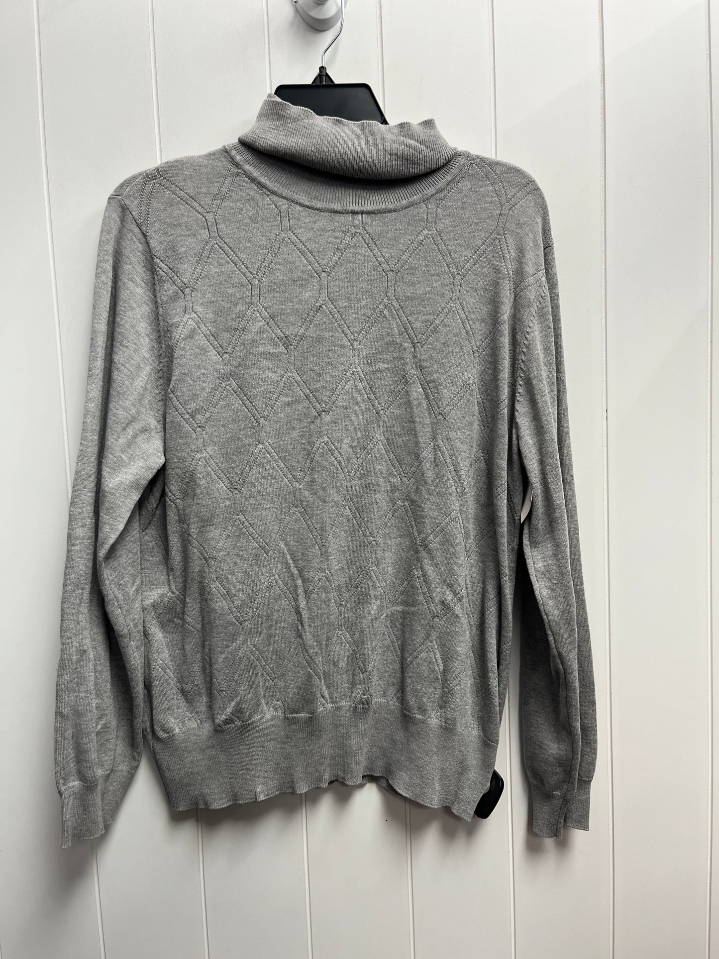 Sweater By Clothes Mentor In Grey, Size: 1x