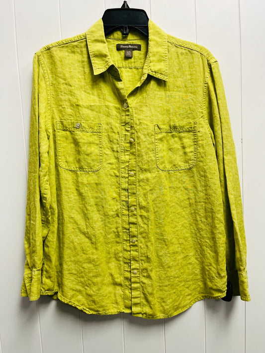 Top Long Sleeve By Tommy Bahama In Green, Size: L