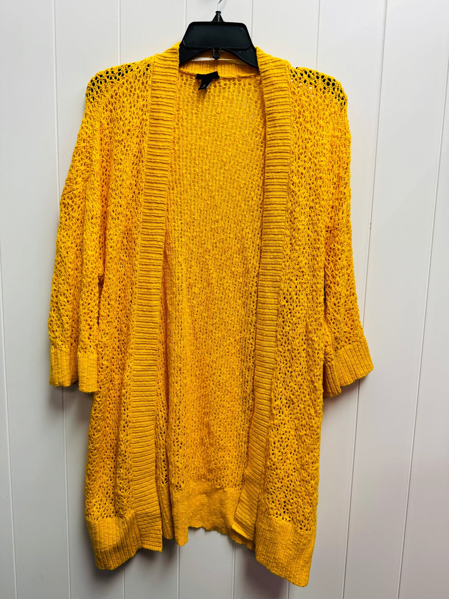 Sweater Cardigan By Torrid In Yellow, Size: Xl