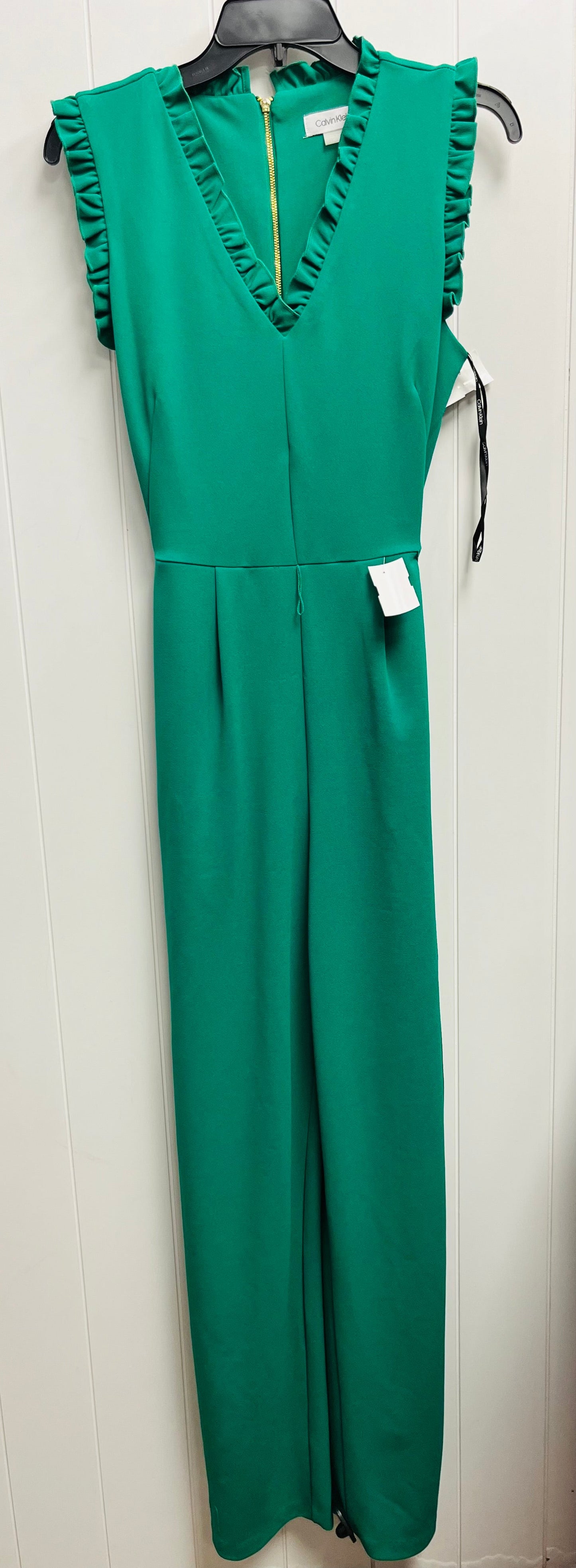 Jumpsuit By Calvin Klein In Green, Size: 10