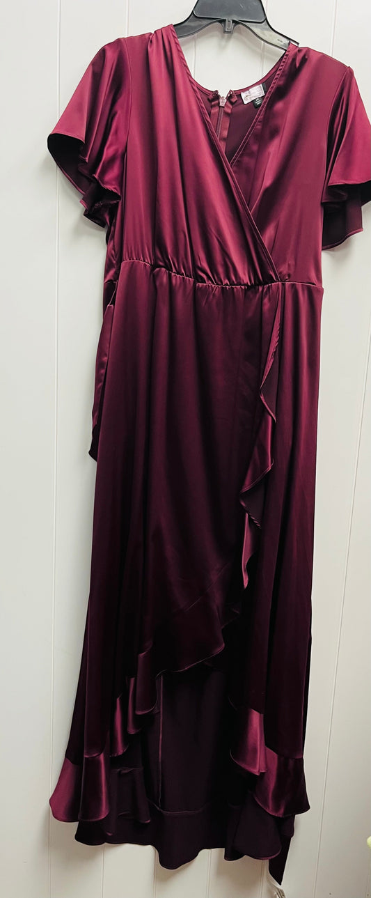 Dress Party Long By Torrid In Maroon, Size: 18