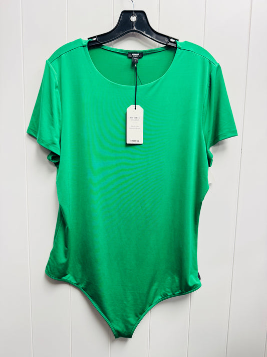 Bodysuit By Express In Green, Size: Xl