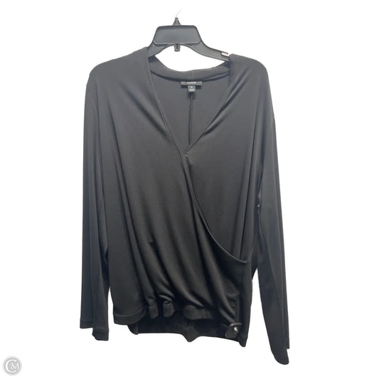 Top Long Sleeve By Alfani In Black, Size: Xl