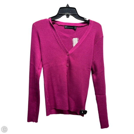 Sweater Cardigan By New York And Co In Purple, Size: S