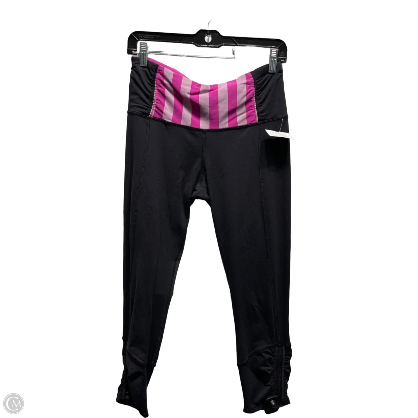 Athletic Leggings By Lululemon In Black & Purple, Size: 8