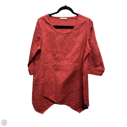 Tunic Long Sleeve By Soft Surroundings In Red, Size: M