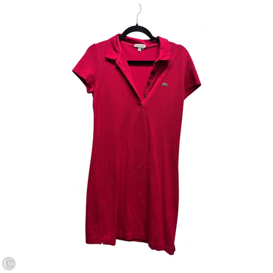 Dress Casual Short By Lacoste In Pink, Size: M