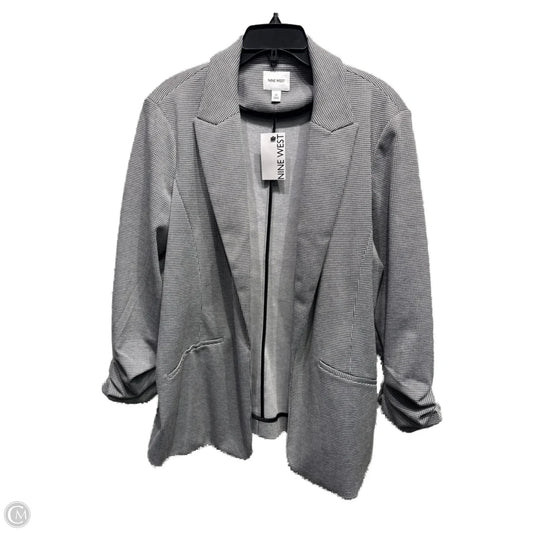 Blazer By Nine West Apparel In Black & White, Size: Xl