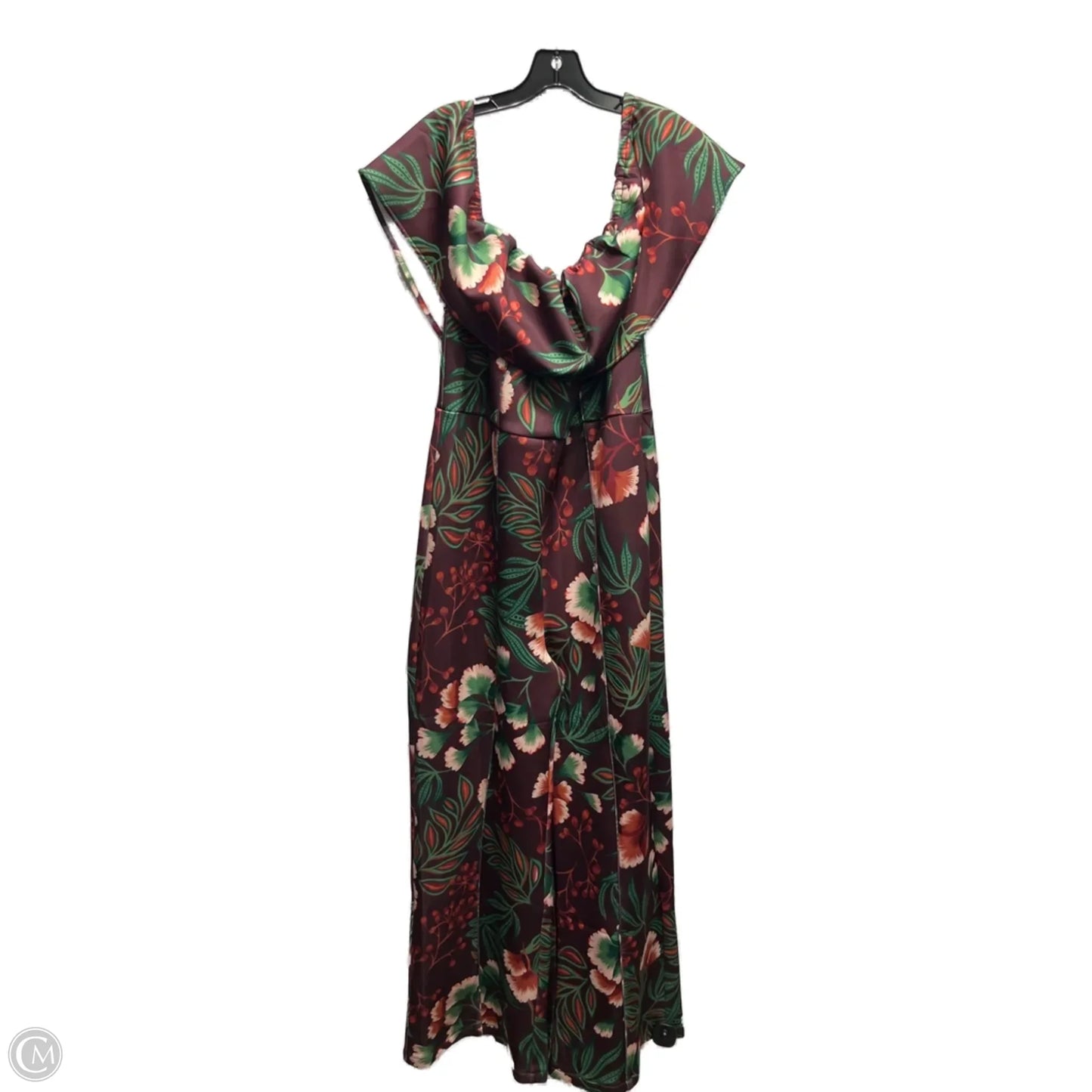 Jumpsuit By Venus In Green & Red, Size: L