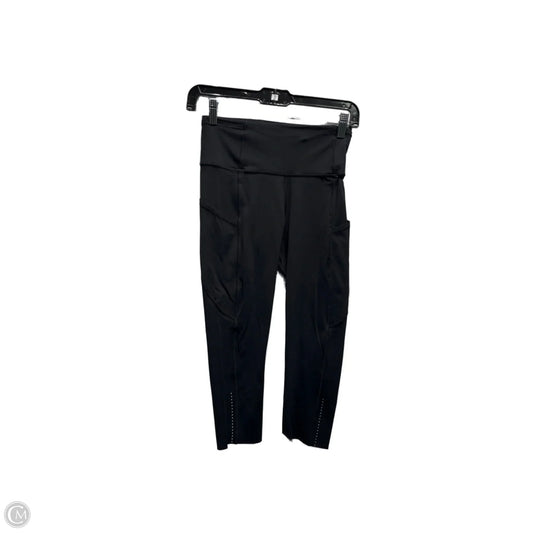 Athletic Capris By Lululemon In Black, Size: 4