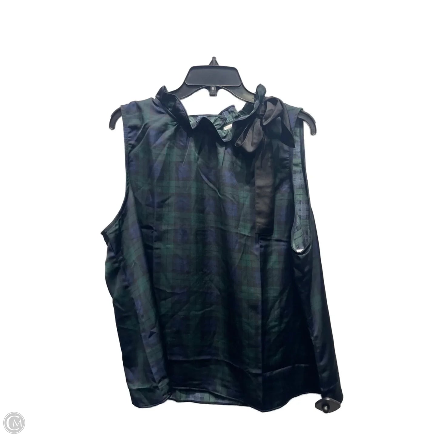 Top Sleeveless By J. Crew In Blue & Green, Size: 2x