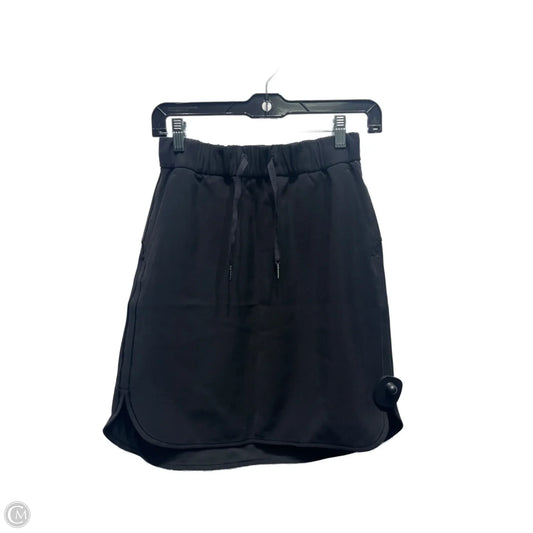 Athletic Skirt By Lululemon In Black, Size: 4