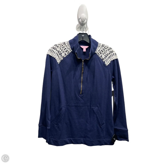 Top Long Sleeve Designer By Lilly Pulitzer In Navy, Size: Xs