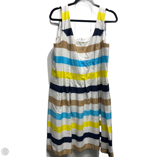 Dress Casual Short By Nine West Apparel In Blue & Yellow, Size: 16