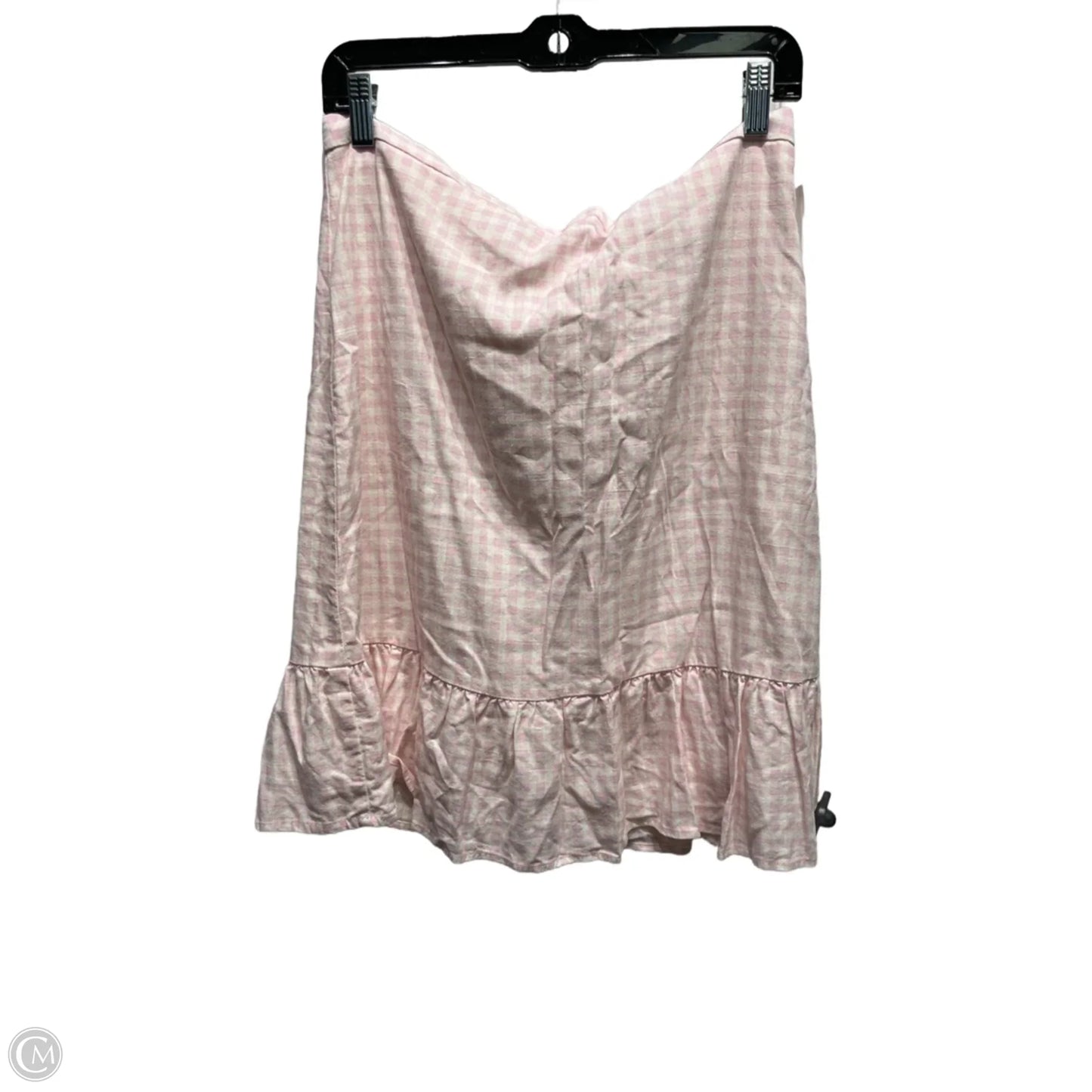 Skirt Set 2pc By Draper James In Pink & White, Size: L