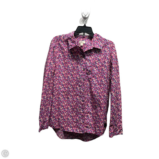 Top Long Sleeve By Style And Company In Pink & Purple, Size: L