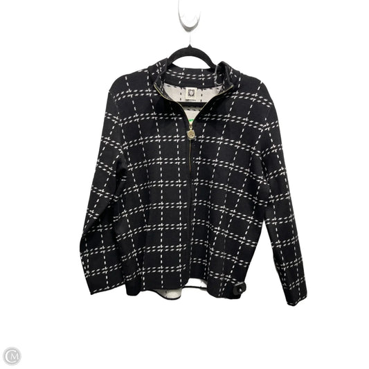 Jacket Other By Anne Klein In Black & White, Size: L