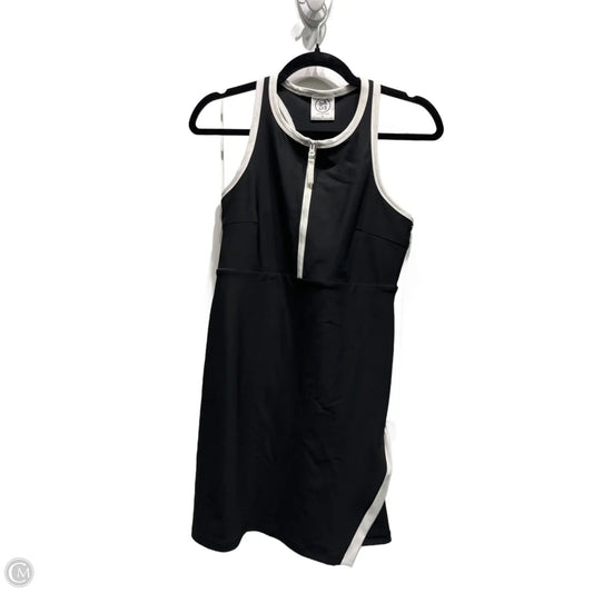 Athletic Dress By Sage In Black & White, Size: M